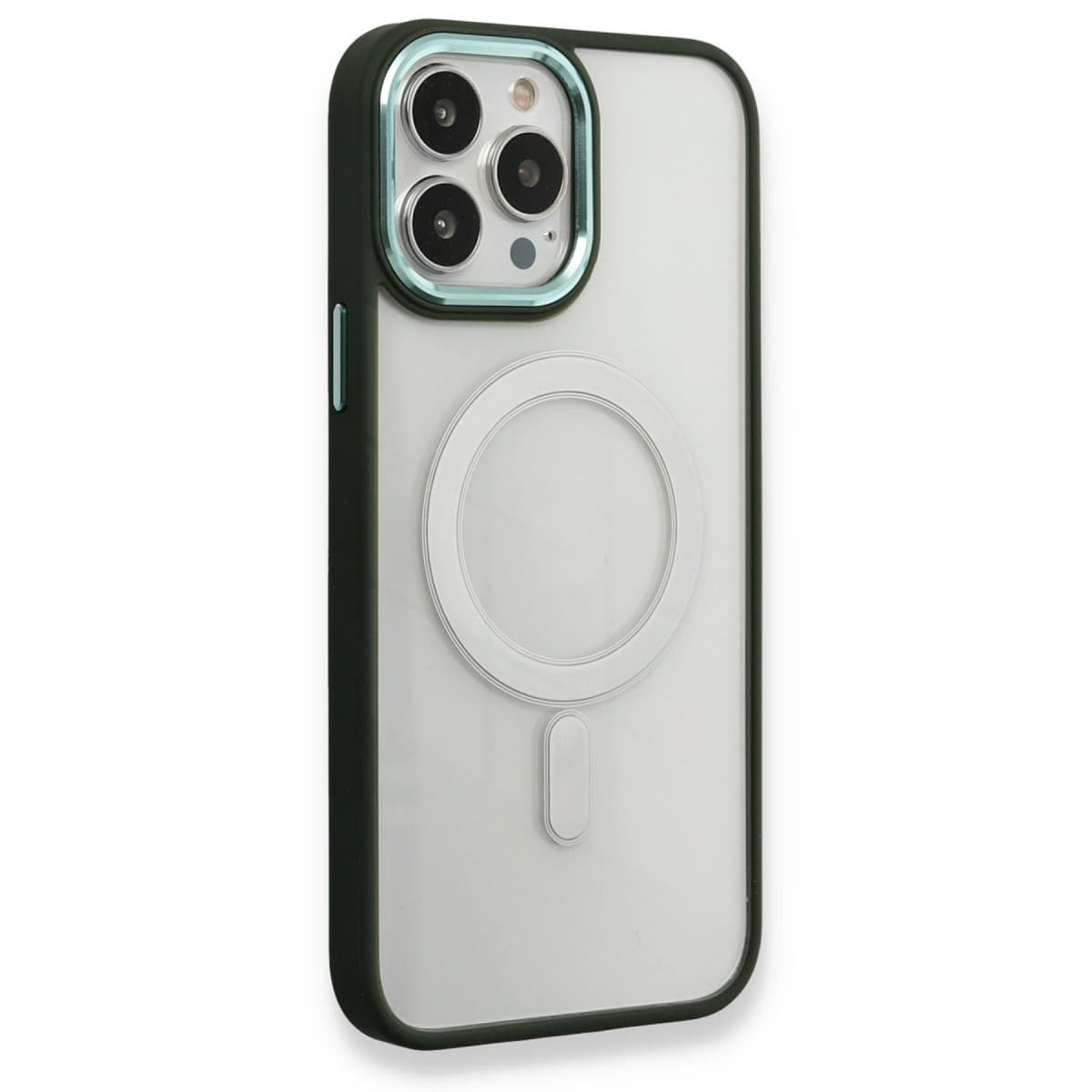 iPhone 14 Pro Kılıf Room Magneticsafe Silikon - Köknar Yeşili