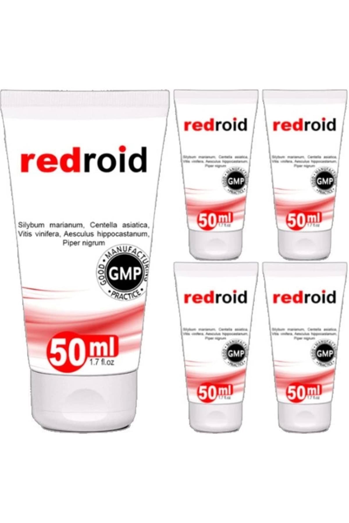 Redroid 5li Paket Rahatlatıcı Masaj Kremi 50 ml Özel Krem