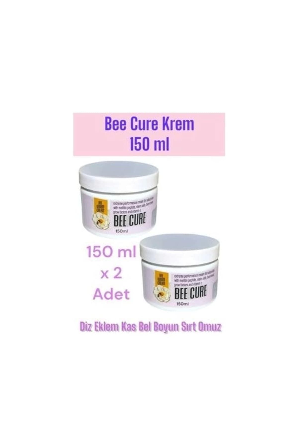 Bee Cure Krem Rahatlatma Bakım Kremi 150 ml x 2 Adet