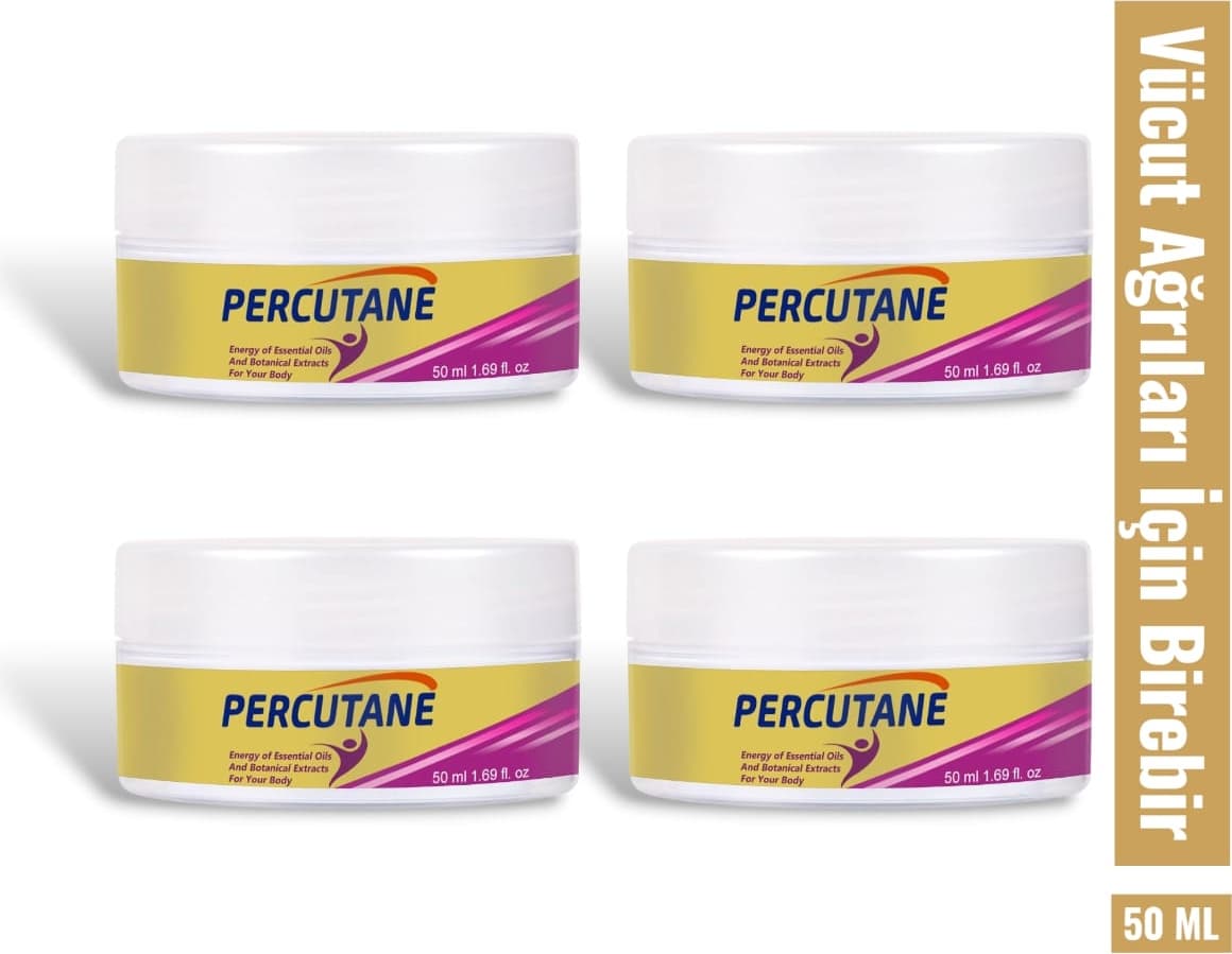 Percutane Vücut Ağrı Yönetimi Için Hızlı ve Etkili Masaj Bakım Kremi 50 ml x 4 Adet