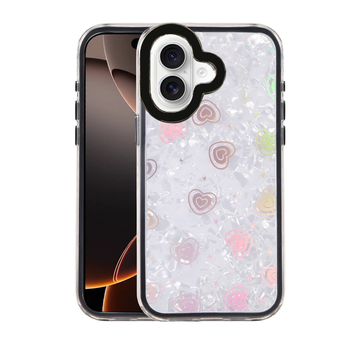 iPhone 16 Lumi Desenli Kapak - Siyah