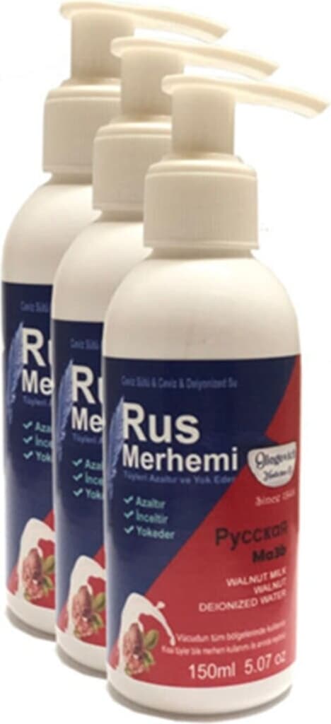 Olegovich Medicine Rus Merhemi Tüy Dökücü Azaltıcı Krem Merhem 150 ml 3 Adet