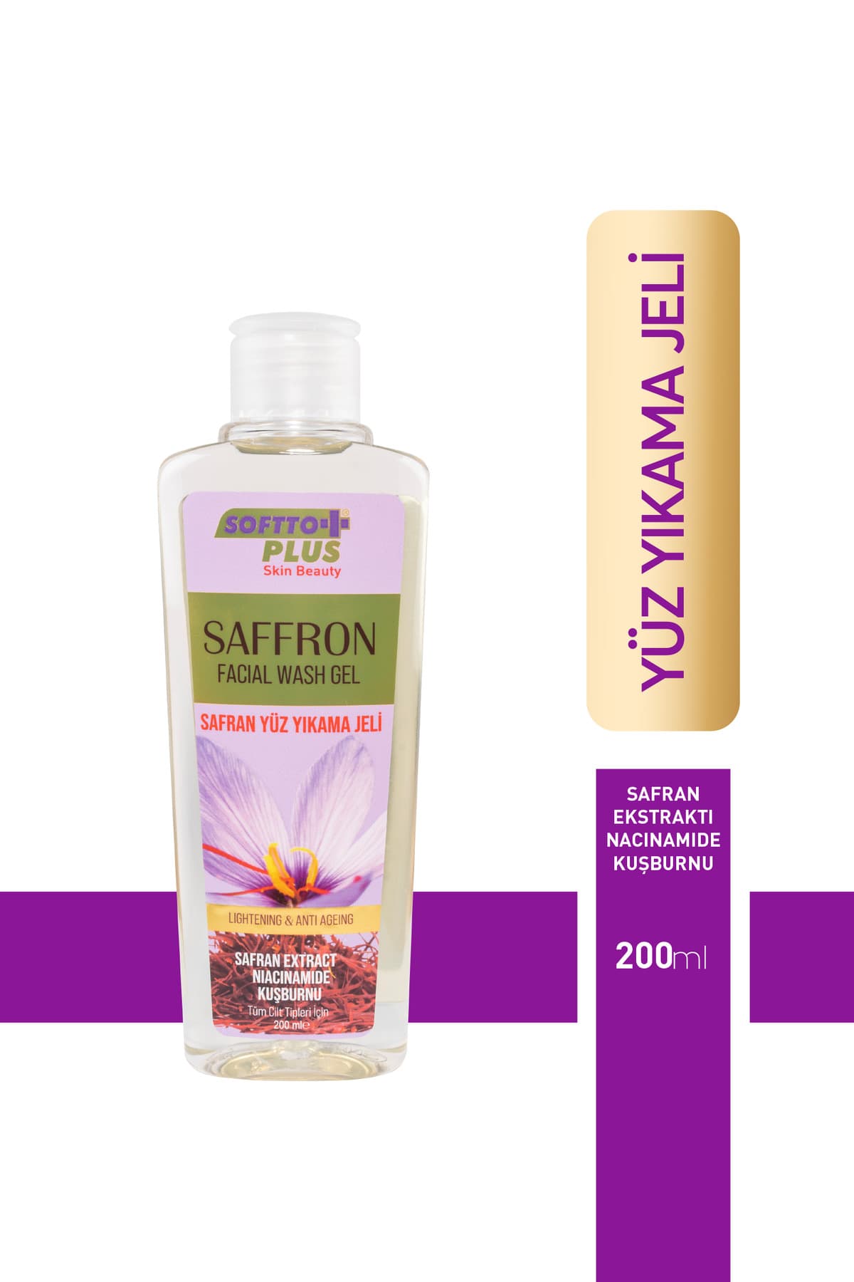 SAFRAN YÜZ YIKAMA JELİ 200 ML