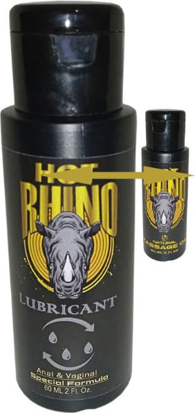 Hot Rhino  60 ml Analvajinal Jel + Rhino Masaj Yağı 60 ml