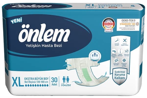 Belbantlı Yetişkin Hasta Bezi - XL - 120 Adet, 4 Paket