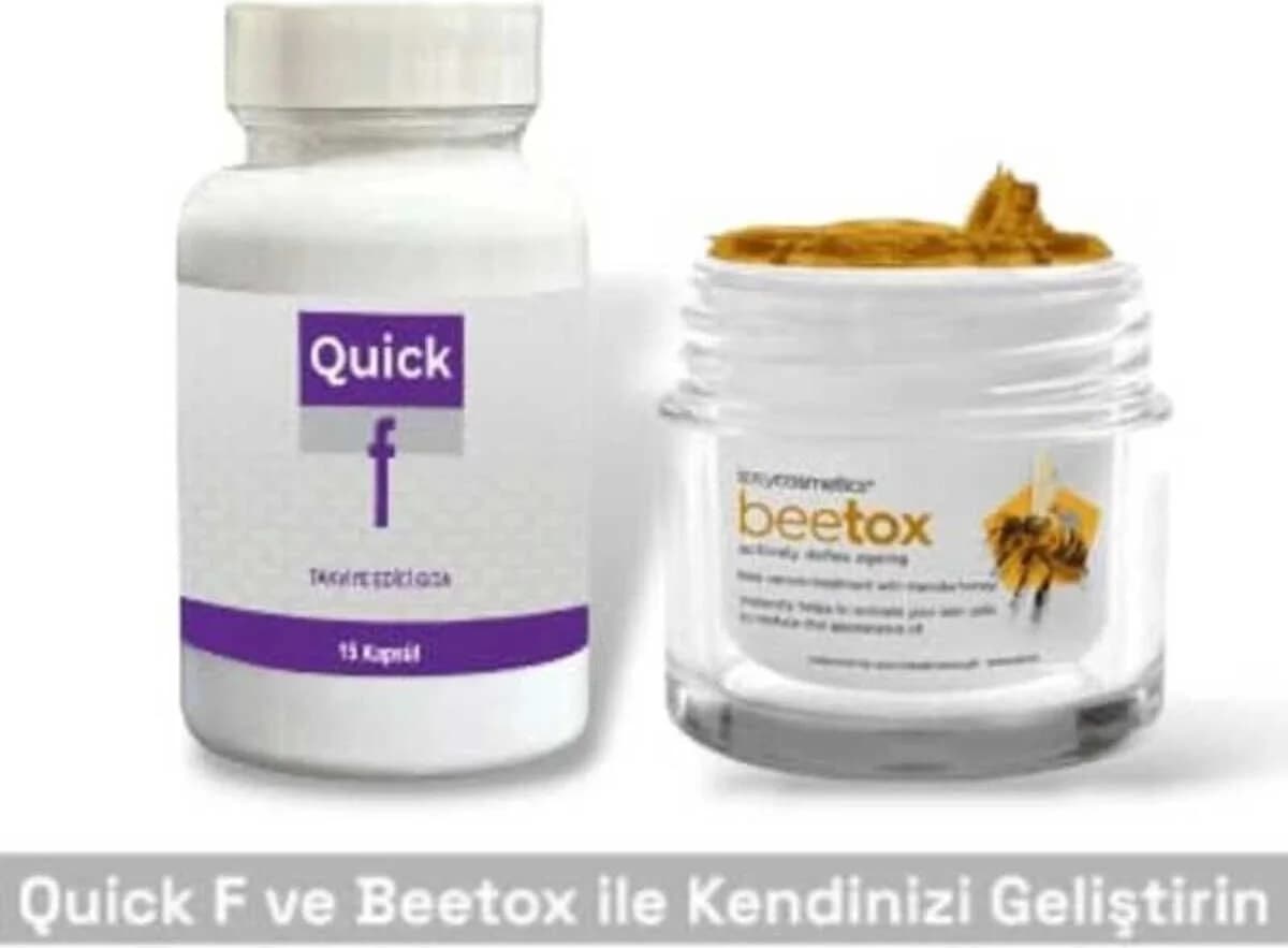 Süper Quick F Destekleyici 15li + Bee Tox Arı Zehri Krem