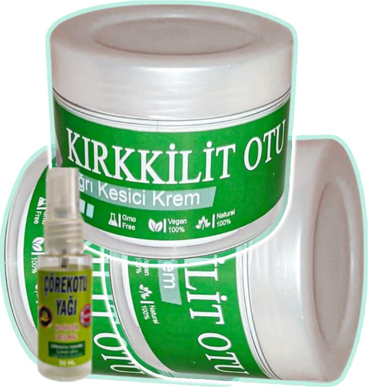 Kırkkilit Otu Kremi 3 Adet 100 ml Kremi + Çörek Otu Yağı Yağı 30 ml