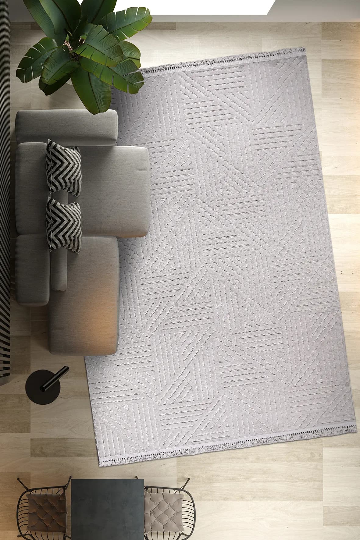 YoudayHomeCollection TİGANA Model Oturma Odası Halısı