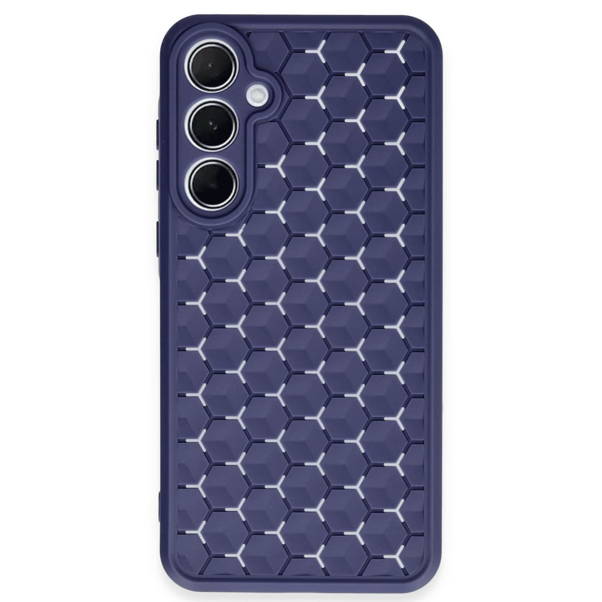Galaxy A25 5G Kılıf Petek Silikon Kapak - Lacivert