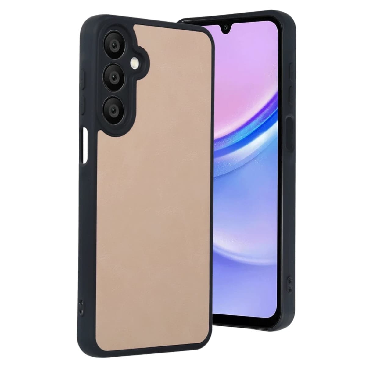 Galaxy A35 5G Kılıf Aras Deri Kapak - Pudra