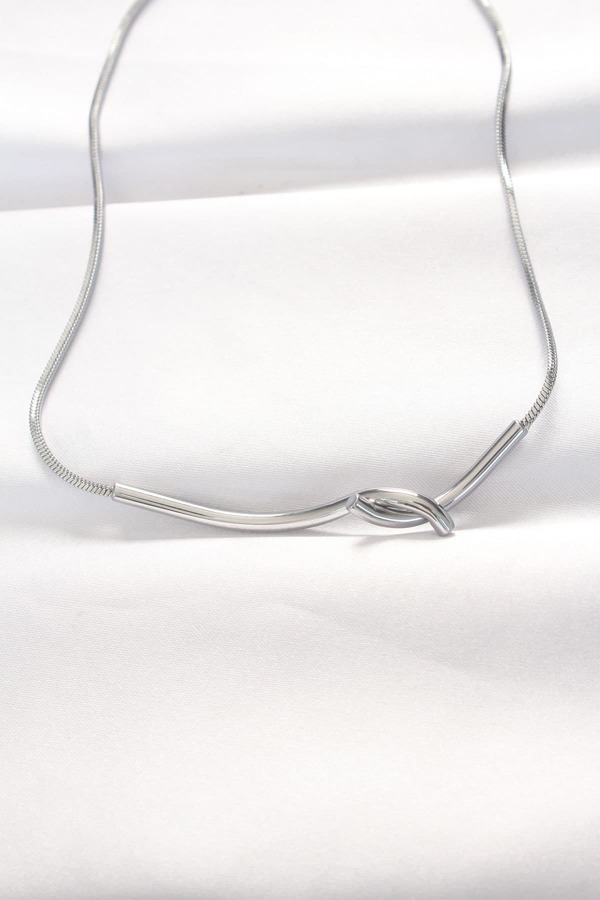 316L Çelik Silver Renk Kolye