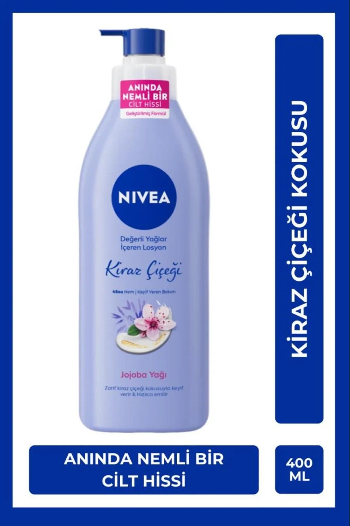 Vücut Bakim Losyonu & Kiraz Çiçegi Ve Jojoba Yağı & Değerli Yağlar & Kuru Ciltler İçin 400ML