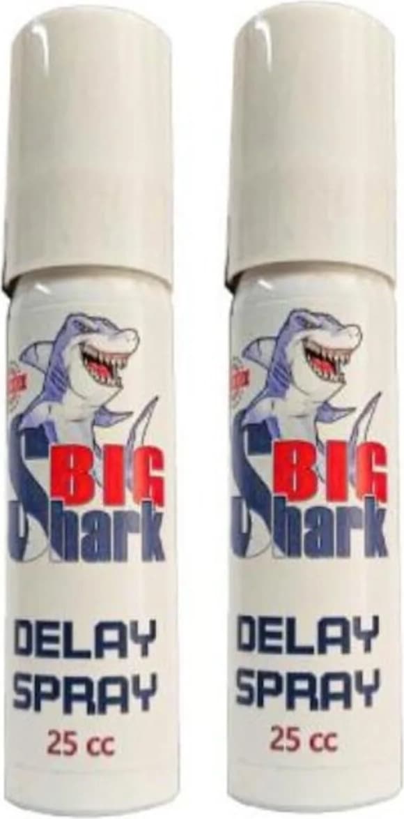 Süper Big Shark Del.ay Erkeklere Yeni Formülü Bakım ve Masaj Sprayı 25 cc x 2 Adet
