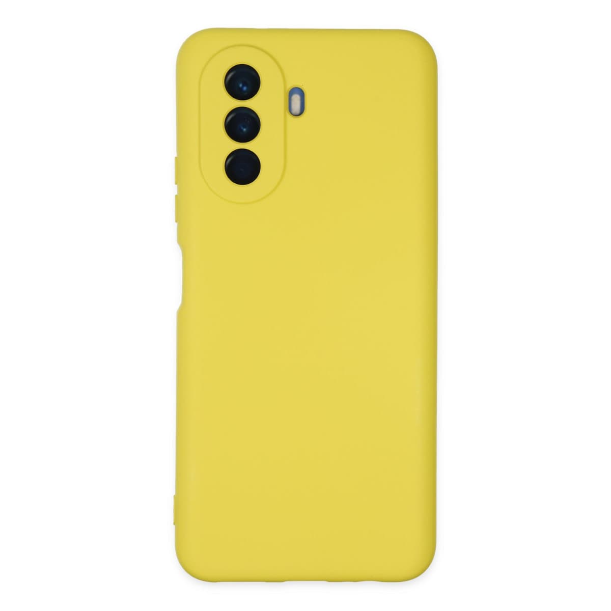 Nova Y70 Kılıf Nano içi Kadife Silikon - Sarı