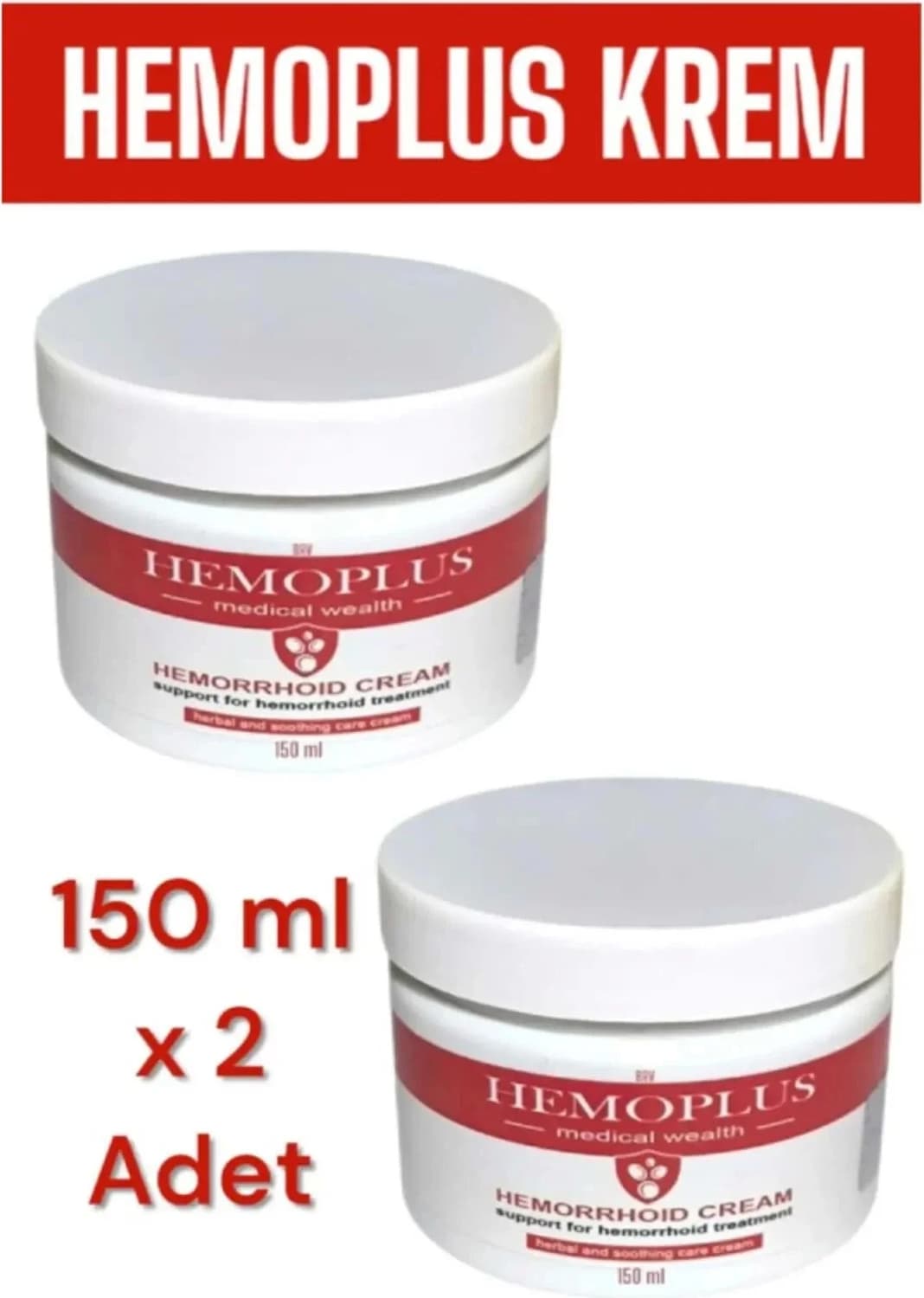 Hemoplus Nız Için Masaj Kremi 150 ml x 2 Adet