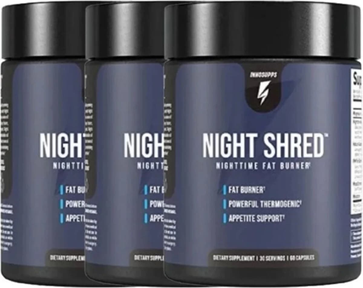 Innosupps Night Shred 3 Adet Adet Nighttime Fatburner TVIPOF-92-4:0395 60 Caps