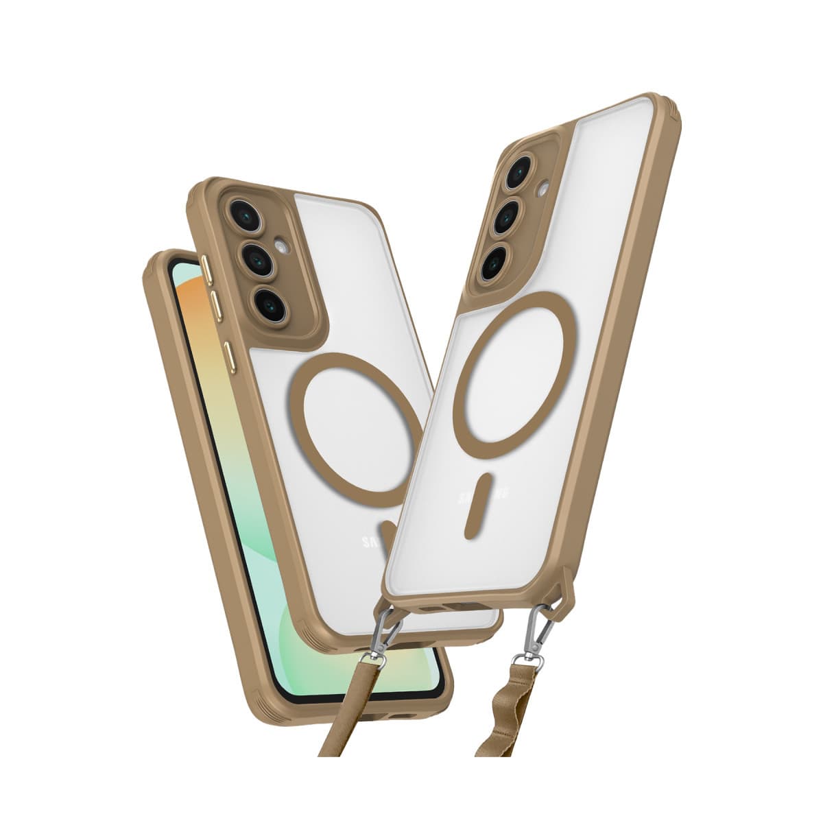 Galaxy S25 Plus Kılıf Enka Magsafe Silikon Kılıf - Desert