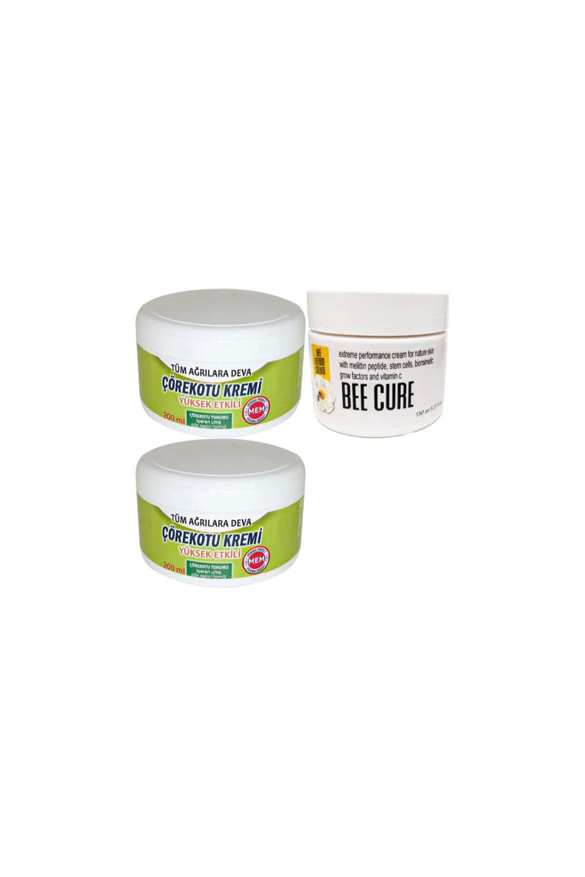 Çörek Otu Kremi Büyük XL Boy 2x200 ml+ Bee Cure 150 ml Krem