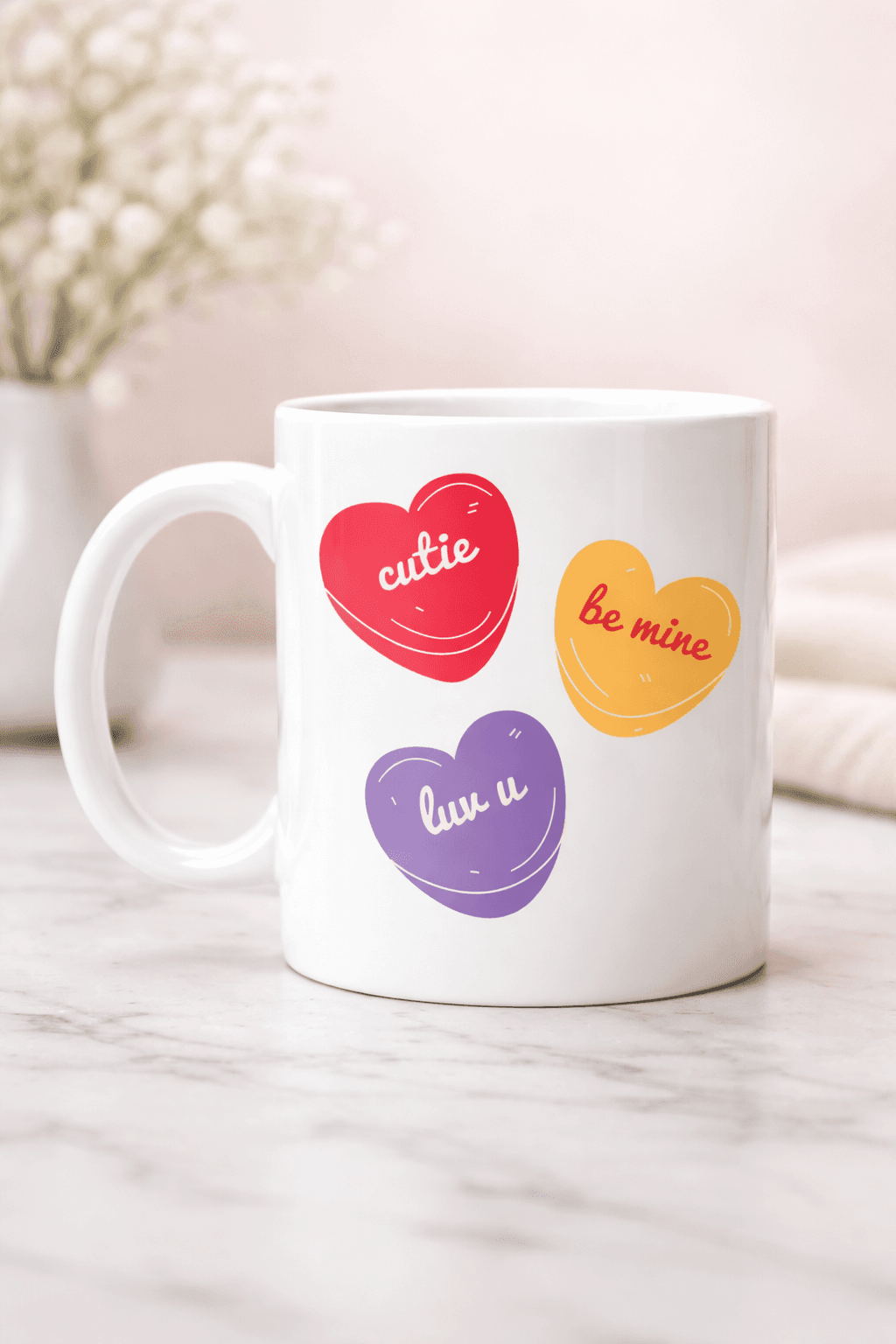 Cutie Be Mine lYK U Porselen Kupa – Model 9 - Sevgiliye Özel Tatlı Tasarım