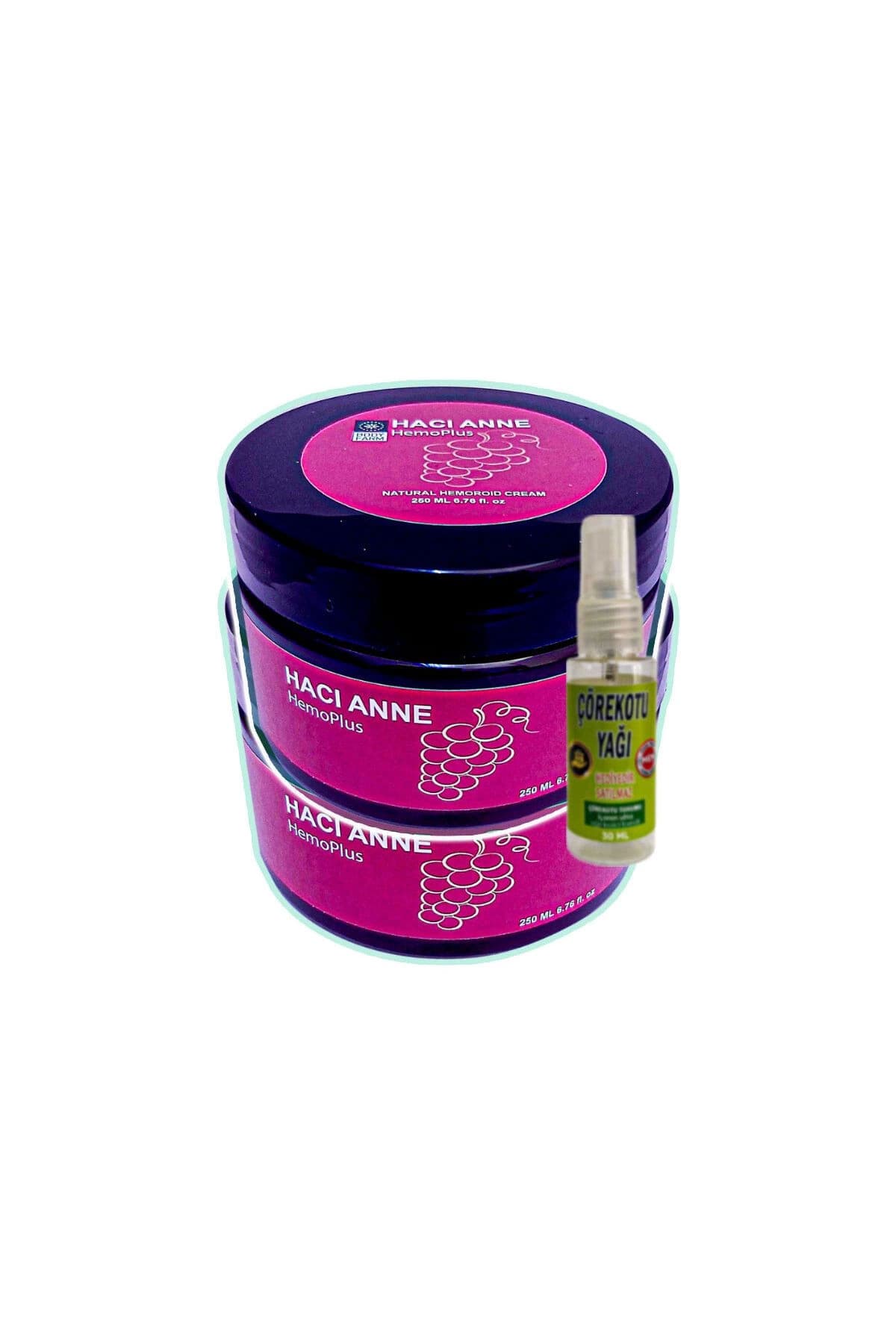 Hacı Anne 2x200 ml Rahatlatıcı Kremi+30 ml Çörek Otu Yağı ile