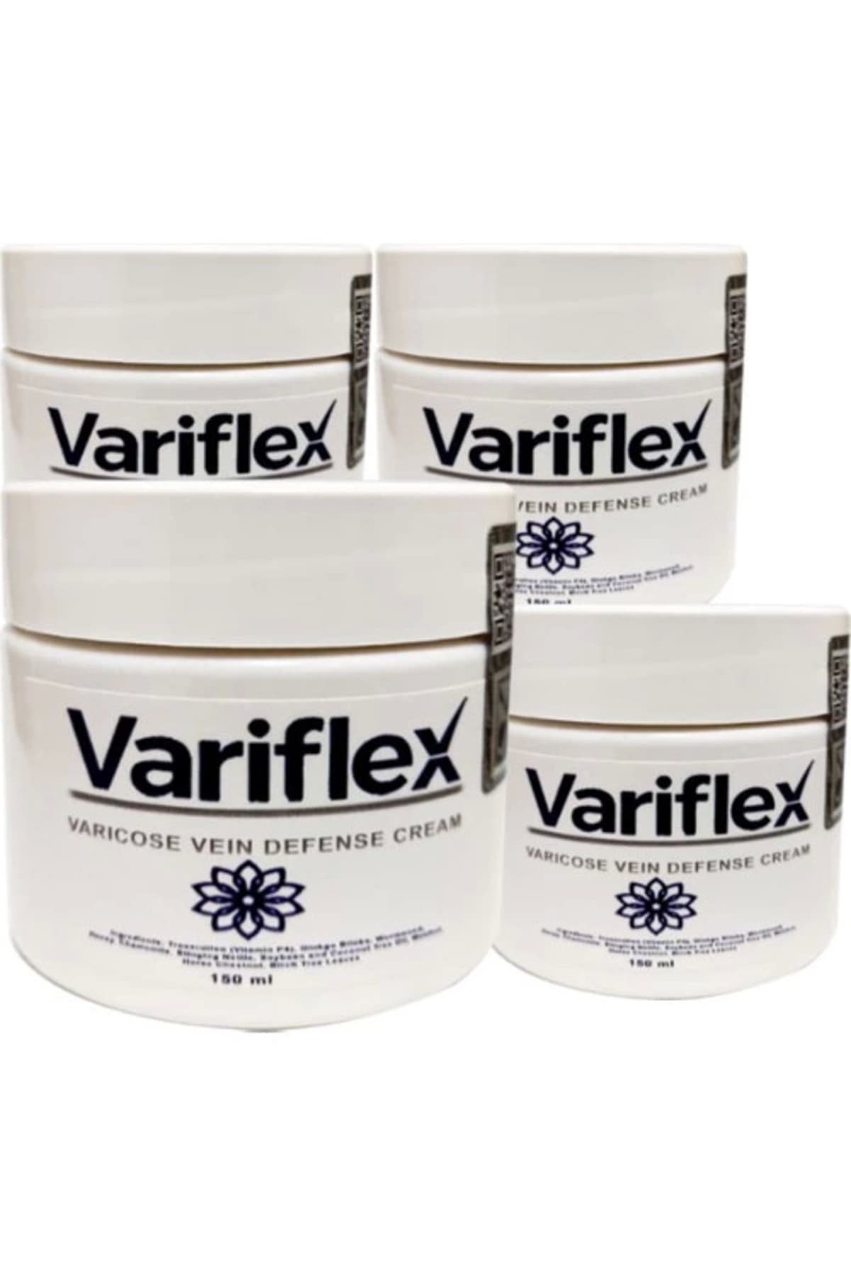 Variflex 4tane 150 ml Varicosel Cream Büyük Boy Bacaklara Krem