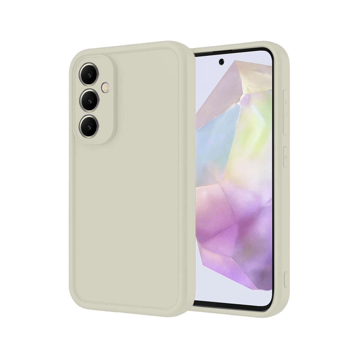 Galaxy A56 Kılıf Viera Silikon - Krem