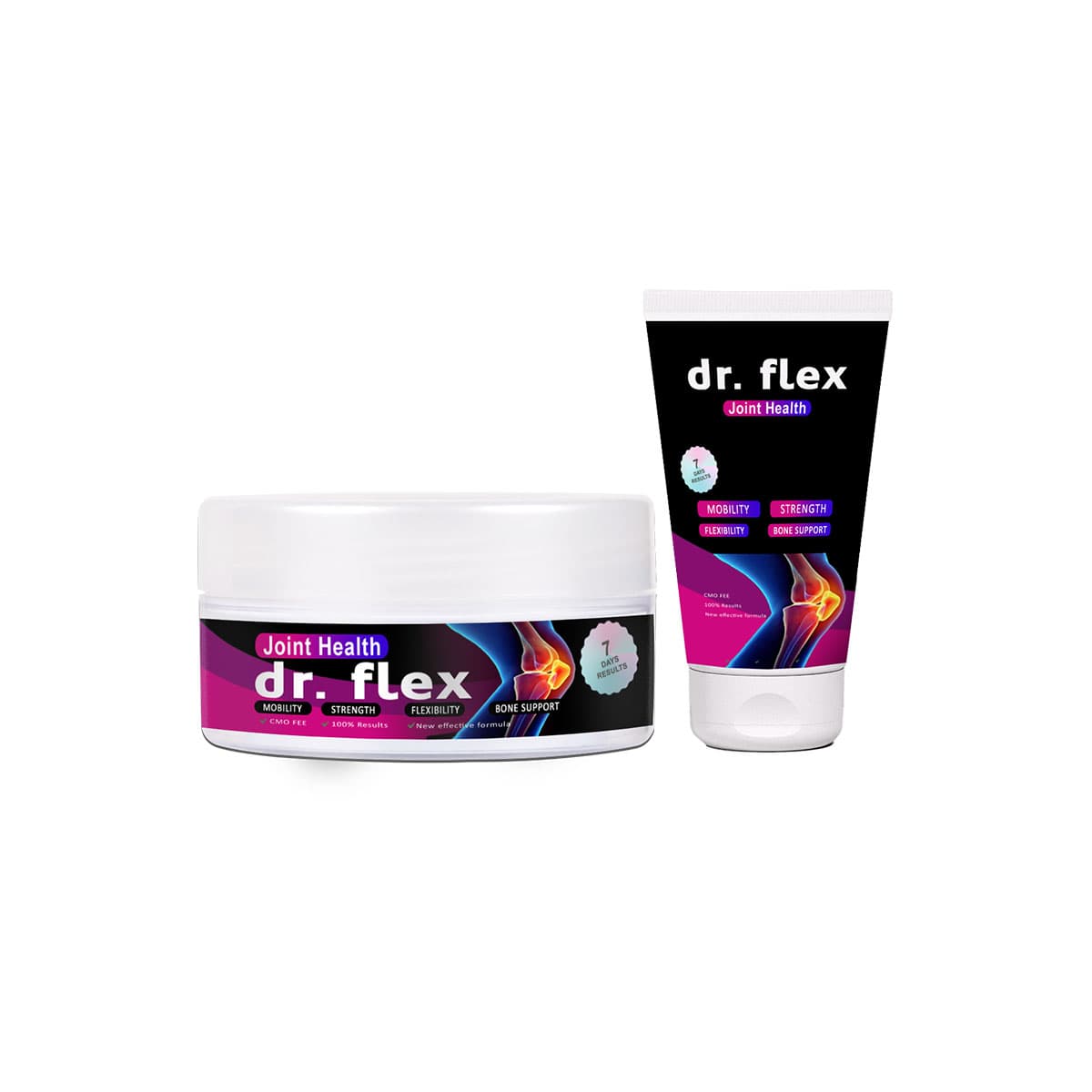 Dr.Flex Tüp+Kavanoz Vücut Masaj Kremi 1li Set Omega3lü Kolajenli Bamya Tohumu Ardıç ve Kuyruk Yağlı