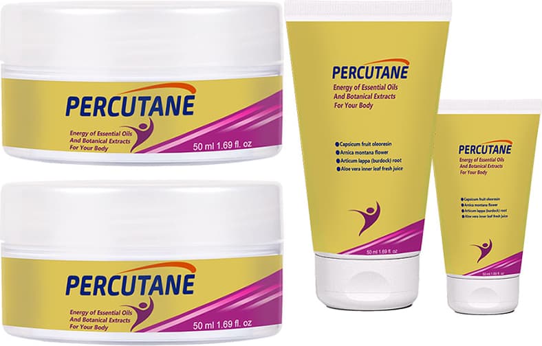 Percutane 2 Şer Adet Kapsikum Meyvesi Oleoresini Arnika Montana Çiçeği Dulavratotu Kremi Tüp + Kavanoz  50ML