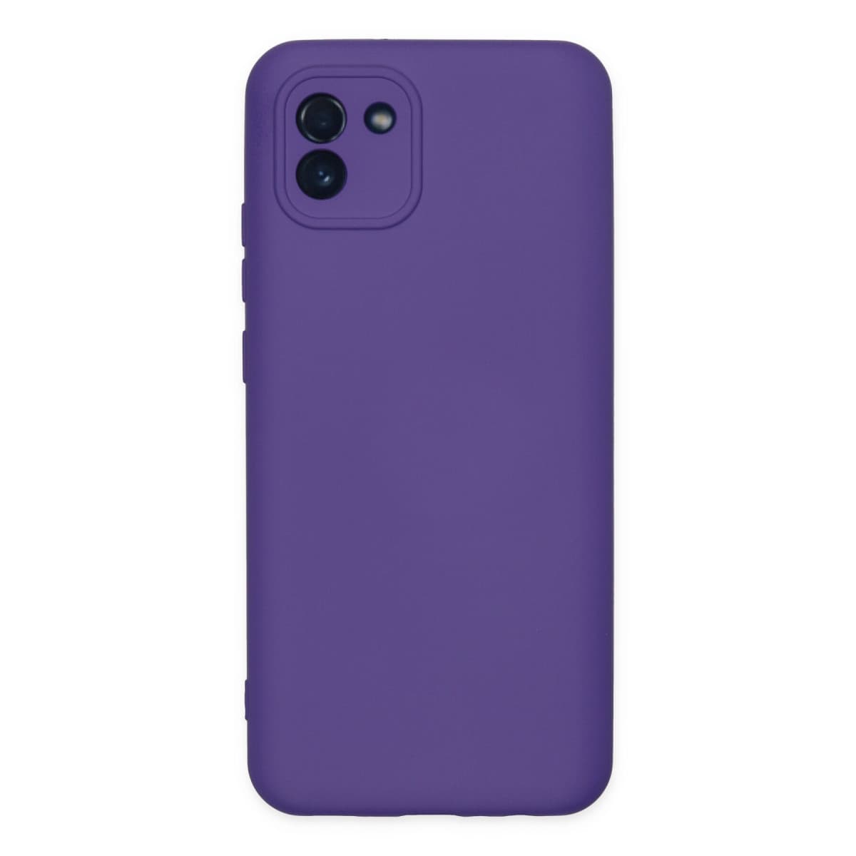 Galaxy A03 Kılıf Nano içi Kadife Silikon - Mor
