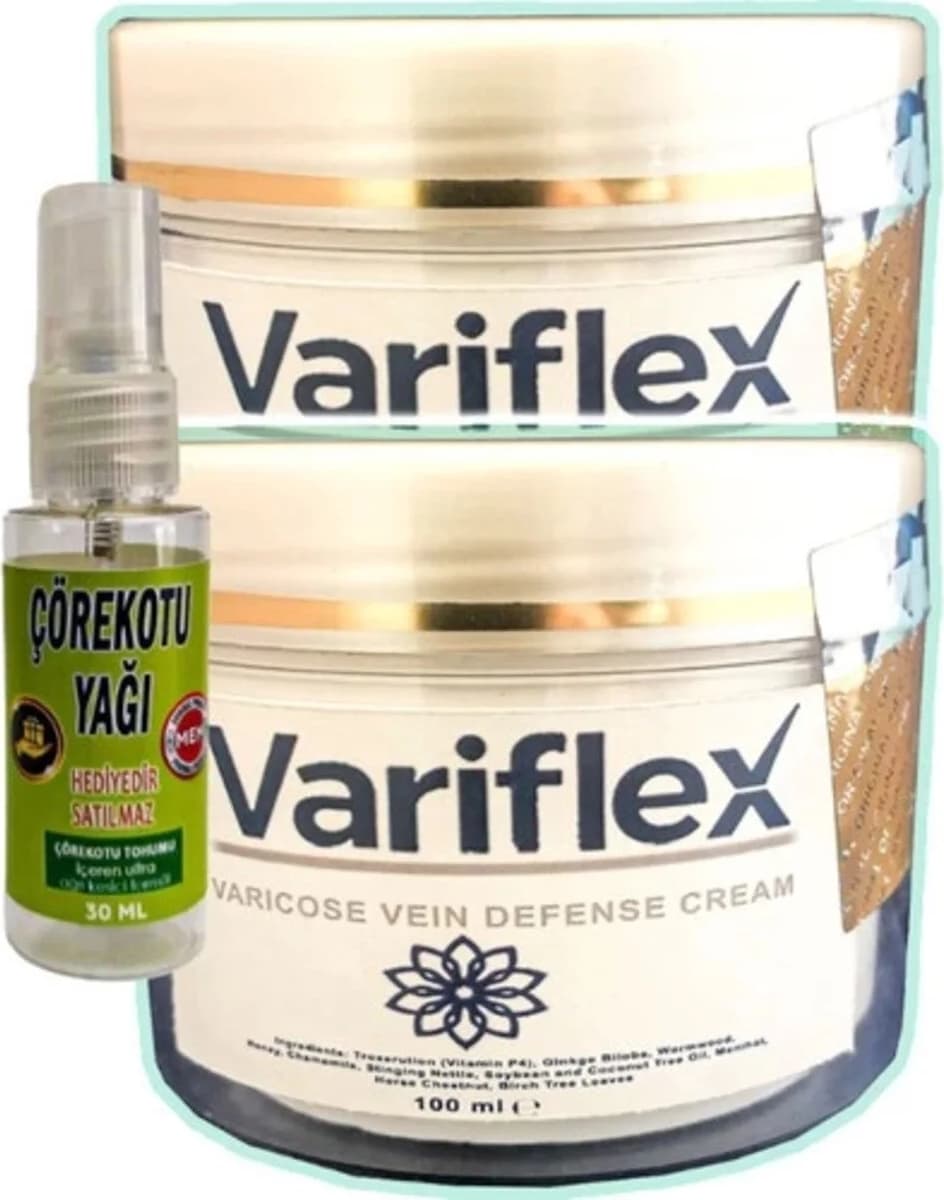 Süper Variflex Bacak Bakımı Kremi 100 ml x 2 Adet + Çörek Otu Yağı 30 ml
