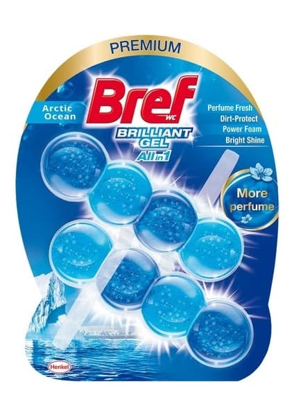 Wc Brilliant Gel Tuvalet Bloğu 2'li Okyanus x 3 Adet