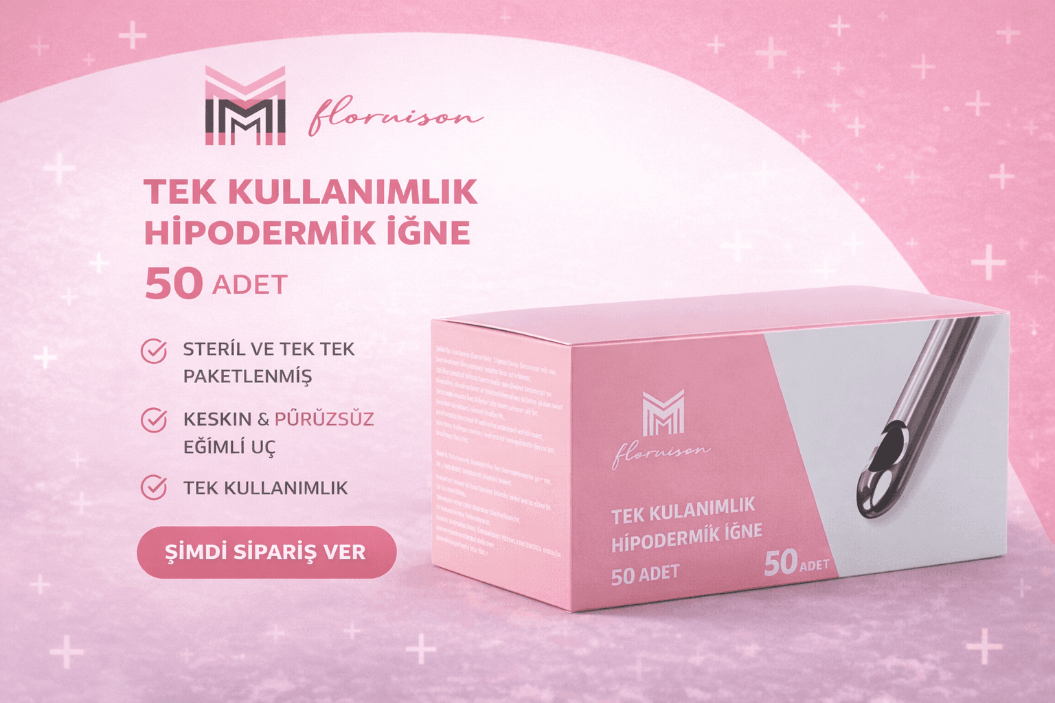 25G X 70MM Dolgu Kanülü Steril Uç 50 Adet 1 Kutu