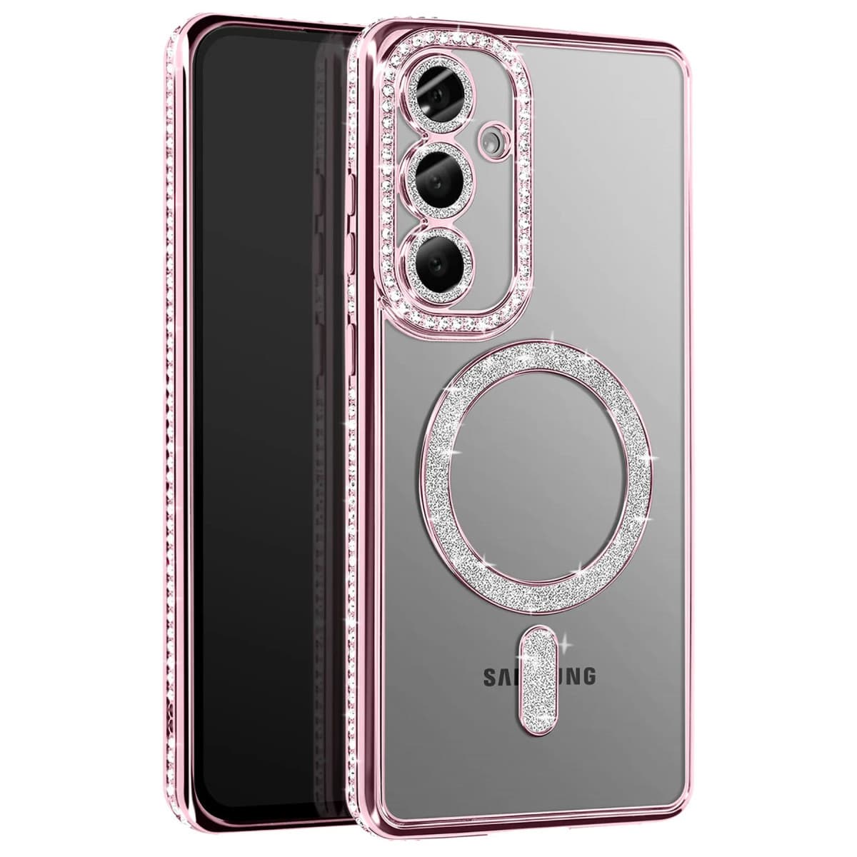 Galaxy A37 5G Joke Simli Magneticsafe Kılıf - Pembe
