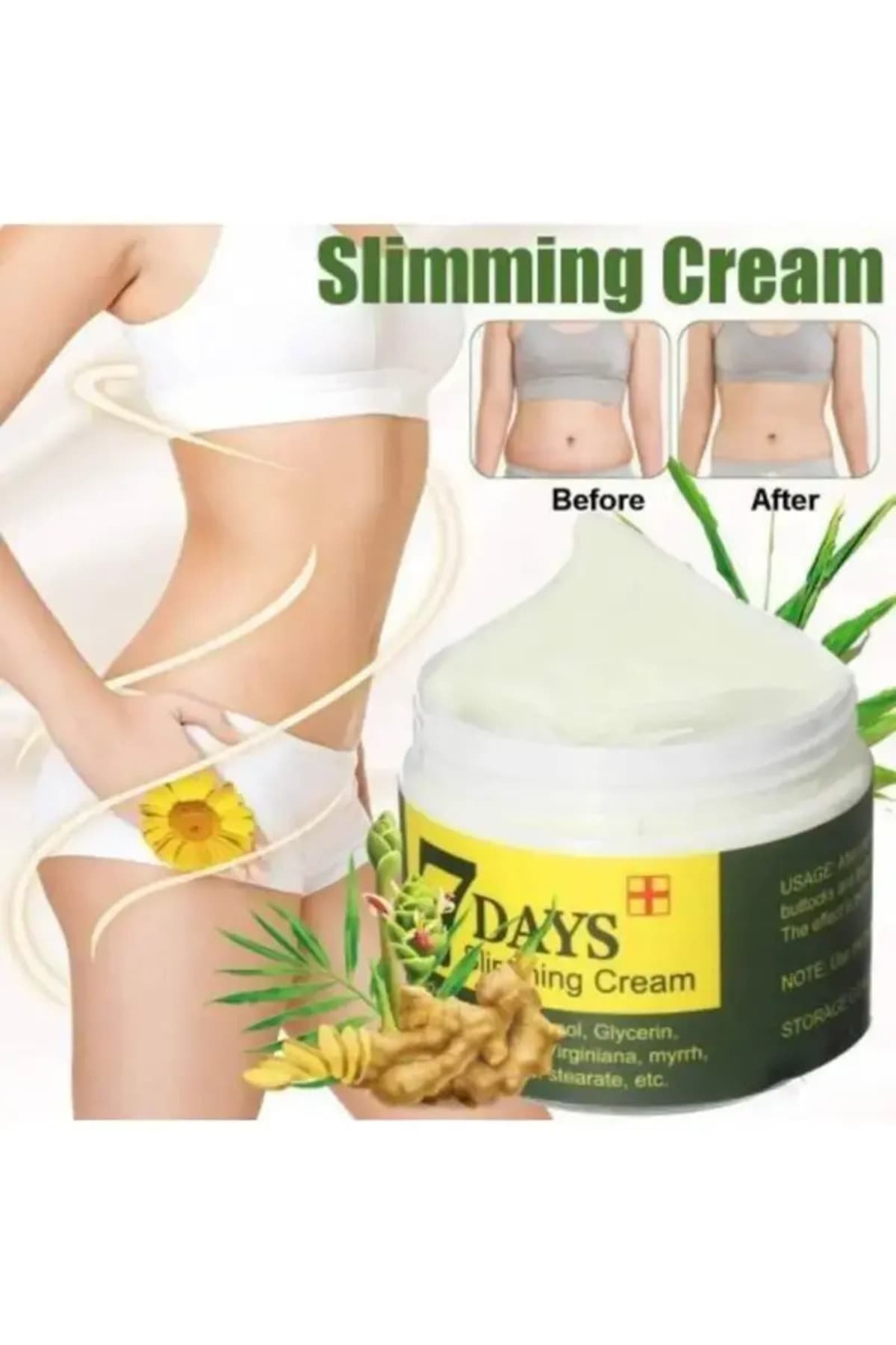 SEVEN 7 DAYS HİNTOHU 7 days Slimming Cream Ginger Miracle 100 Ml Vücut Bakım Kremi Zencefil 1 Adet