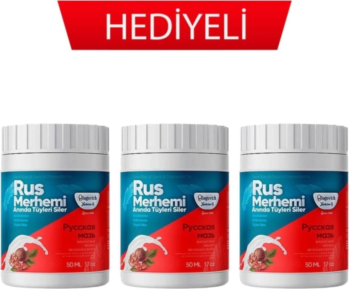 Rus Merhemi 3 Kutu Orjinal Bandrollü