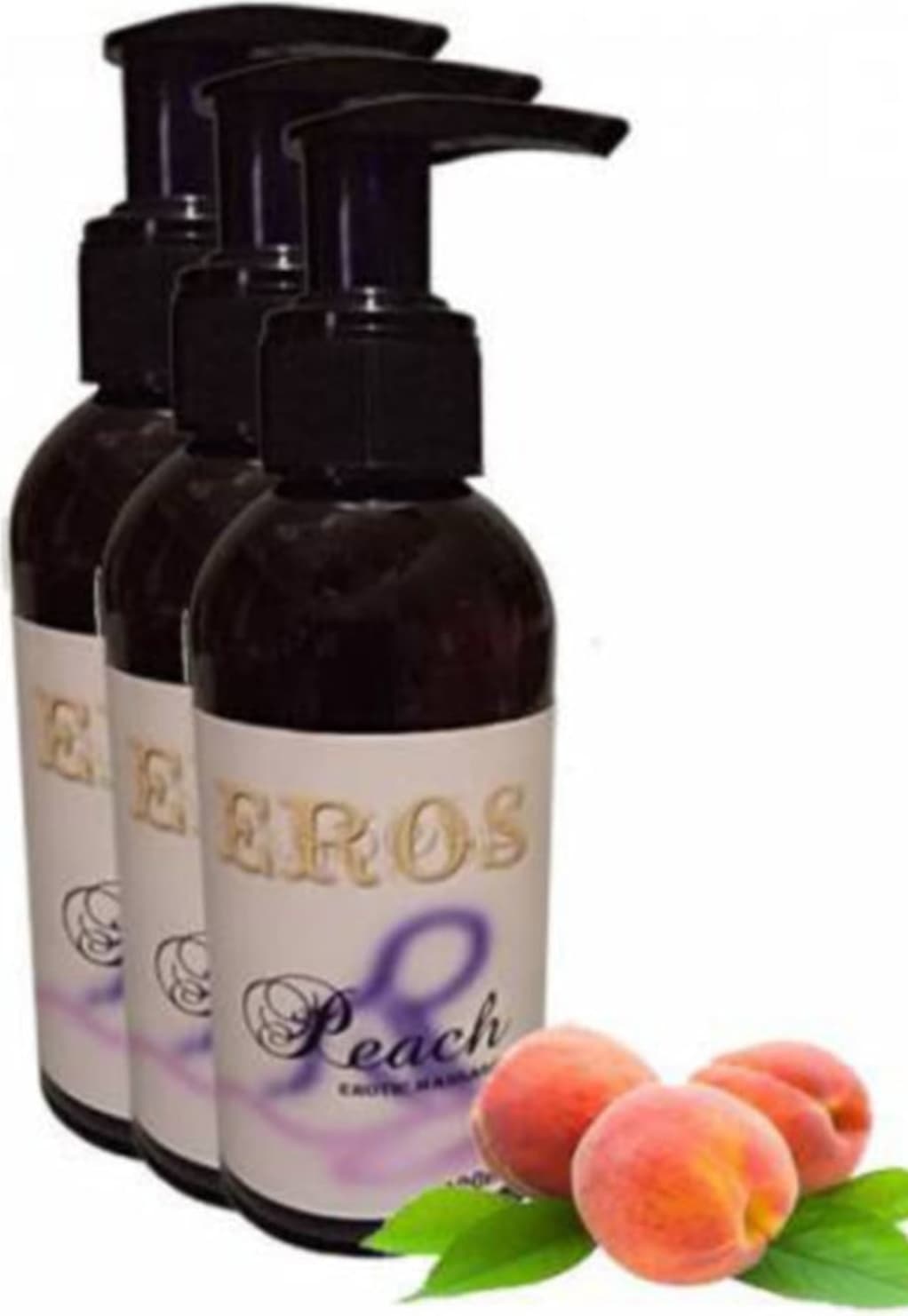 Eros Hologramlı Peach Aromaterapi Massage Oil Şeftali Kokulu  Masaj Yağı 3 Adet