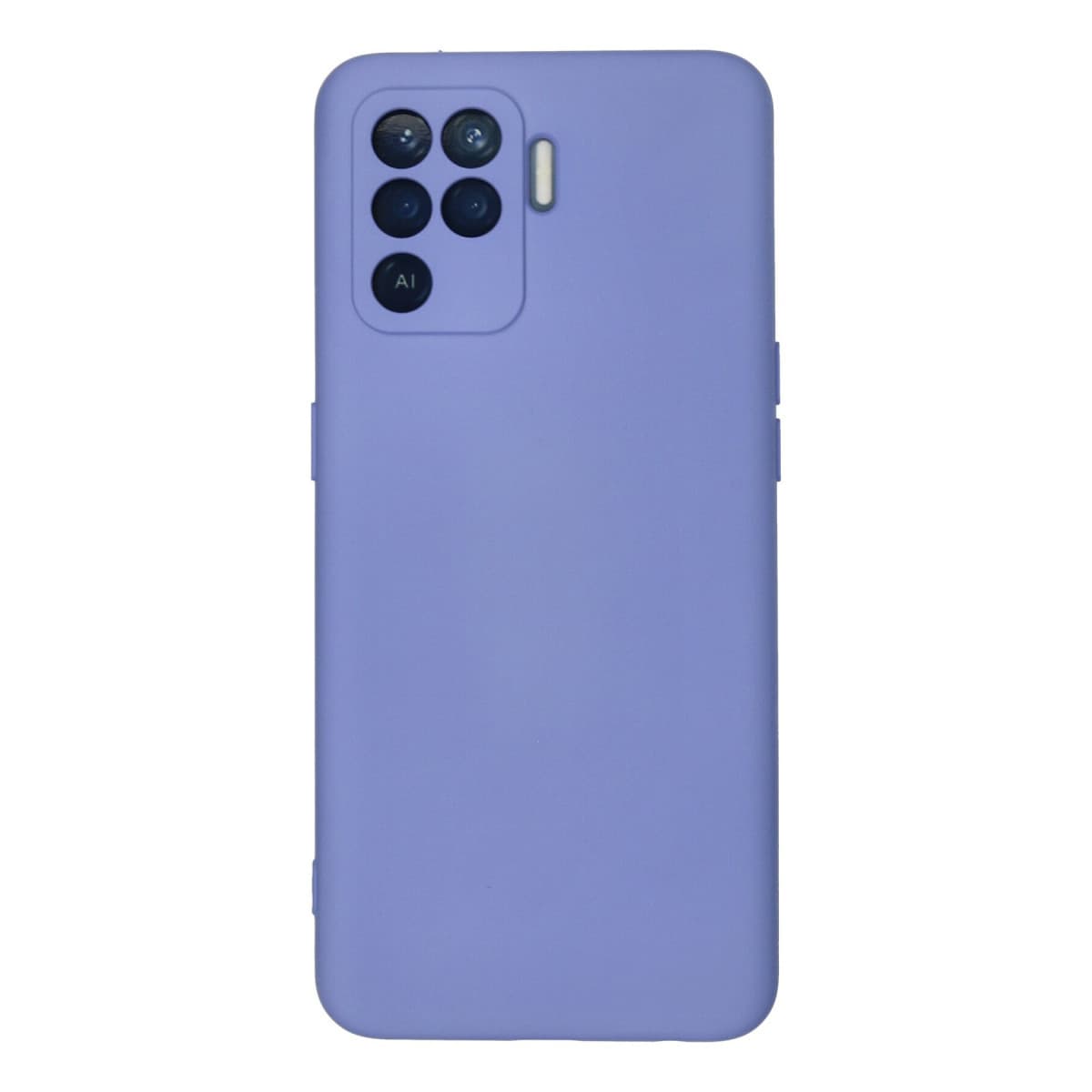 Reno 5 Lite Kılıf Nano içi Kadife Silikon - Lila