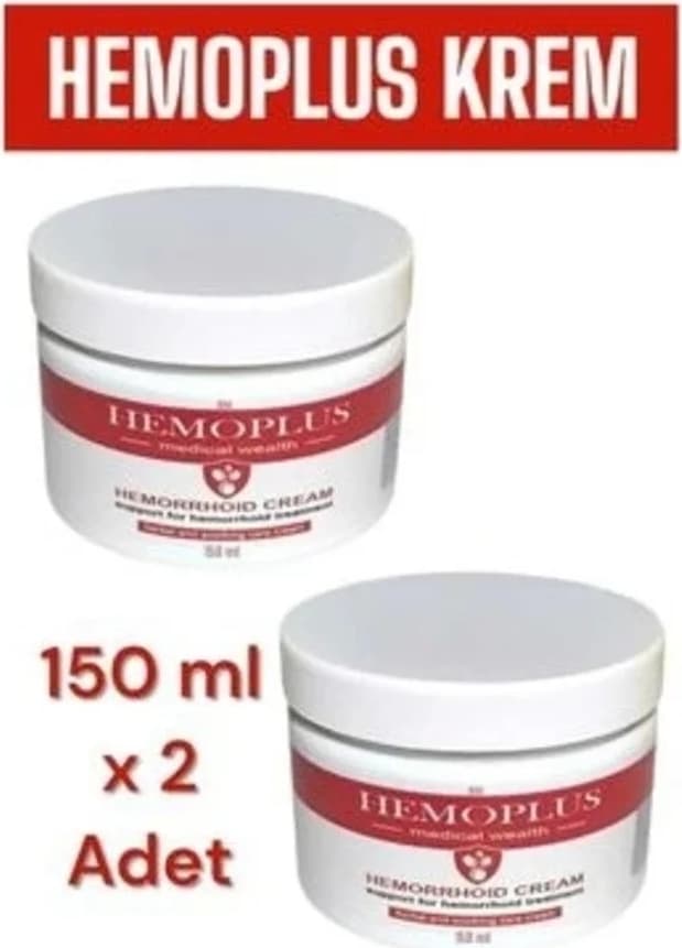 Süper Hemoplus Bakım Kremi 150 ml x 2 Adet