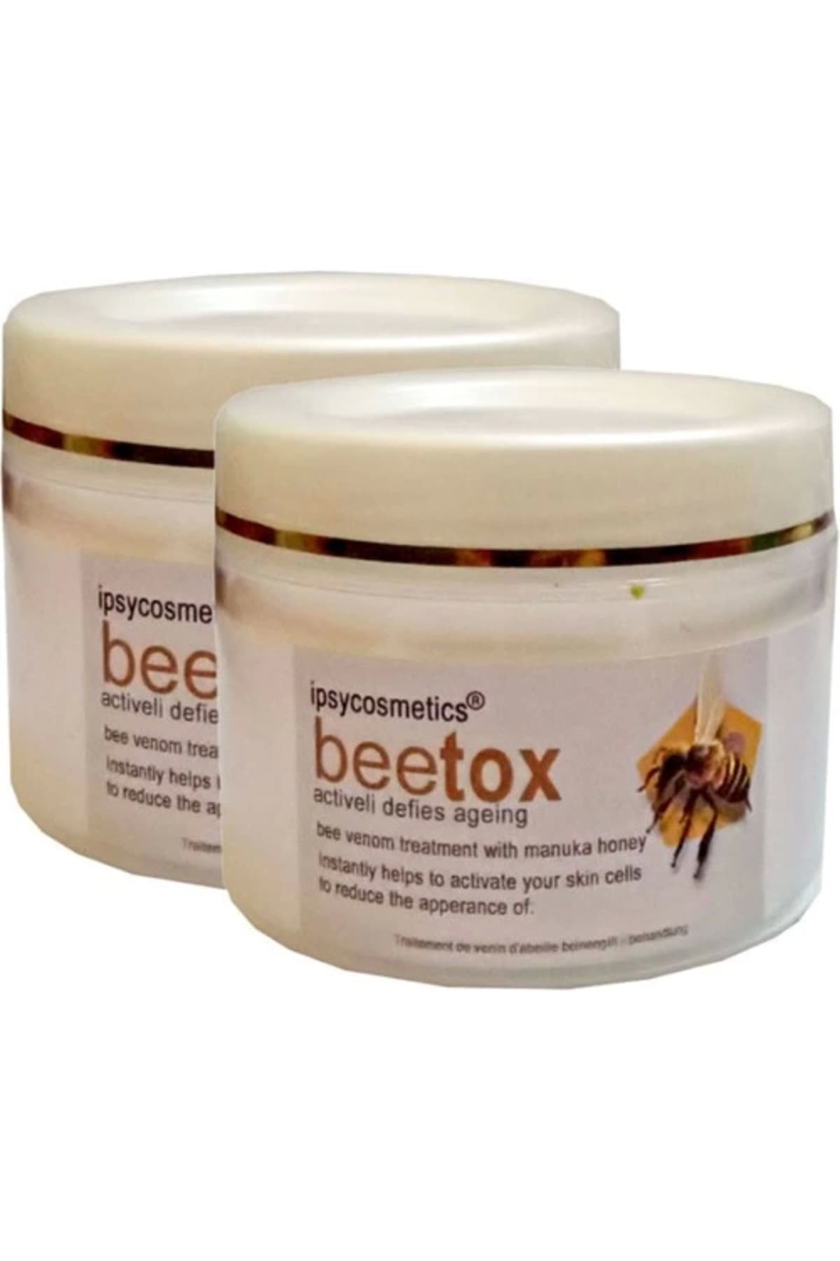 İpsycosmetics Beetox Doğal Arı Özü - Yüz Cilt Dekolte Boyun Kremi 100 ml x 2 adet
