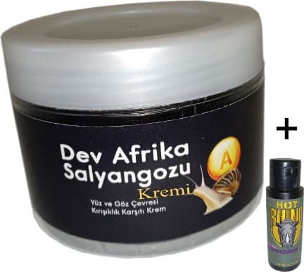 Giant Yaşlanmakarşıtı 100ML Dev Afrikasalyangozu Kremi + Hotrhino Analdaraltıcı Sıkılaştırıcıkrem 60 ml