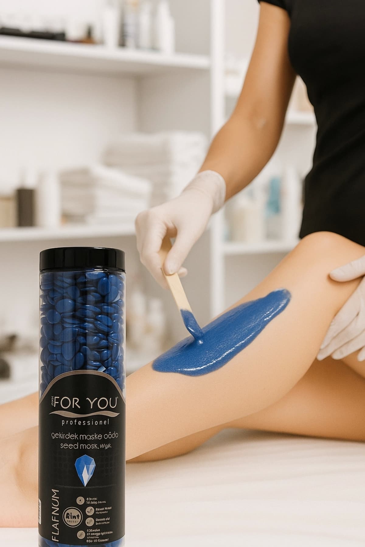 Çekirdek Maske Ağda Mavi 400GR