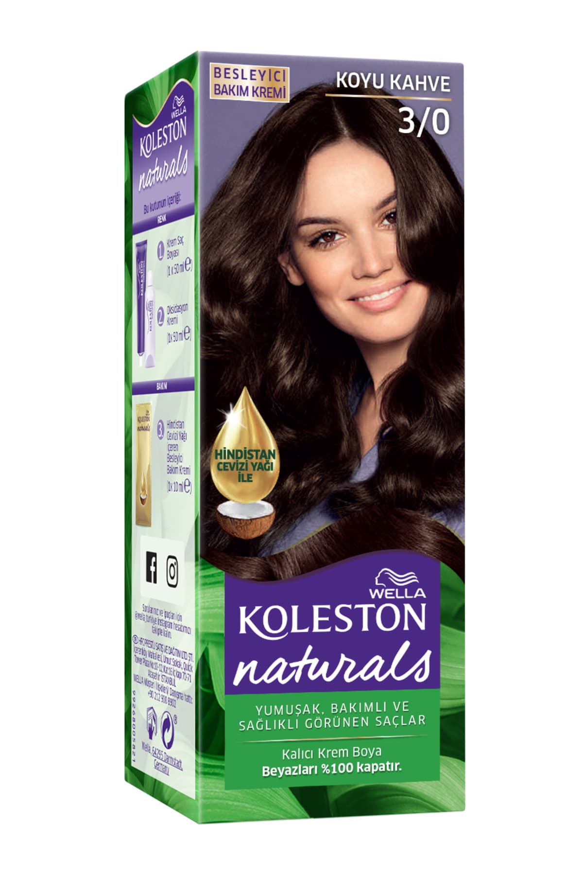 NATURALS MAXİ SAÇ BOYASI & NO: 3/0 YENİ