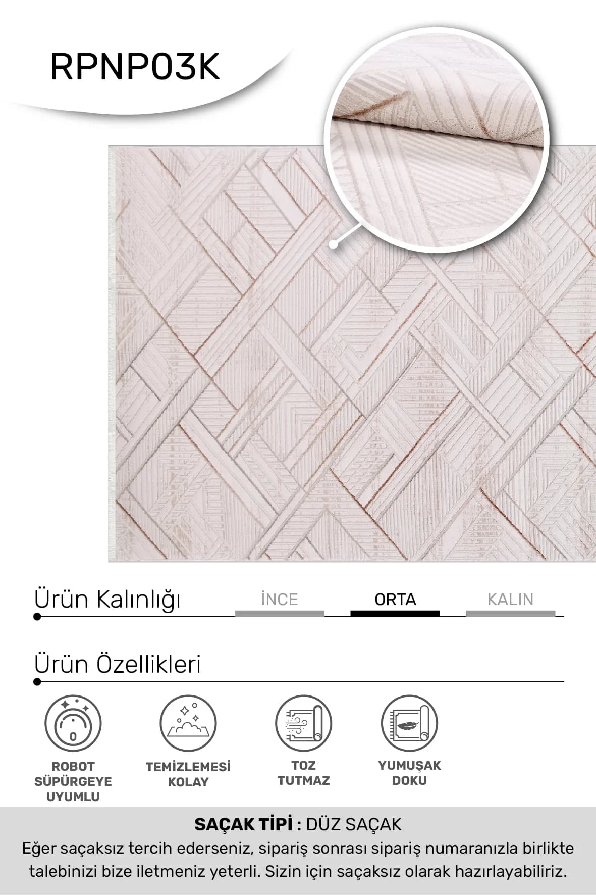 YoudayHomeCollection BONAPARTE Model Oturma Odası Halısı