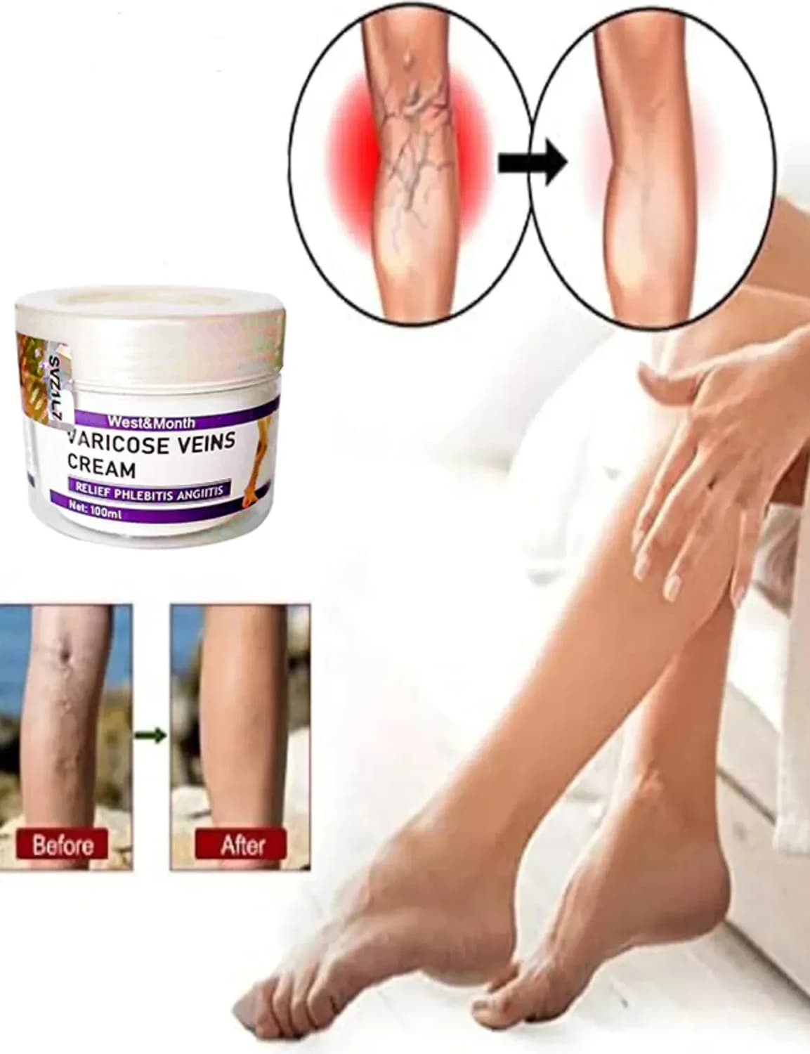 Süper Cream West&month Bacak Bakım Kremi 100 ml x 2 Adet