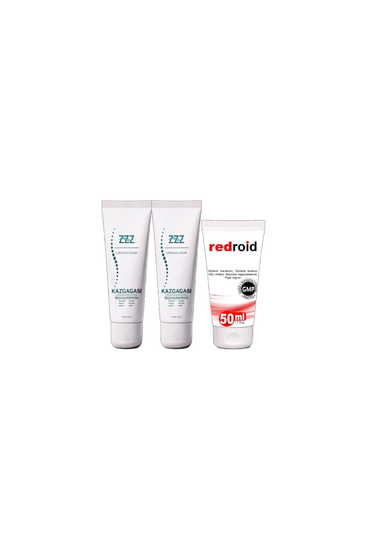 Kaz Gagası Kremi 2x100 ml Rahatlatıcı + Redroid Rahatlatıcı  Krem 1x50 ml