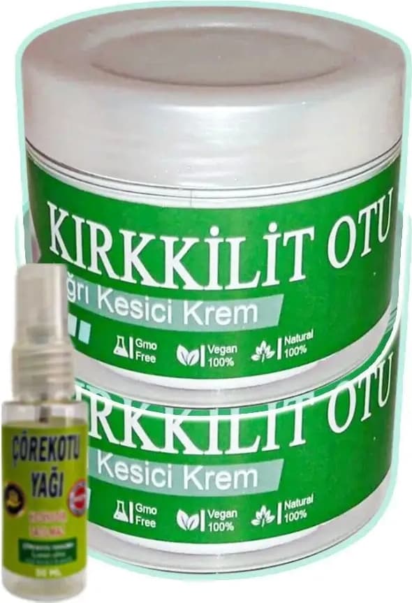Süper Kırkkilit Otu Bakım Kremi 2X100 Ml+30 ml Çörek Otu Yağ ile