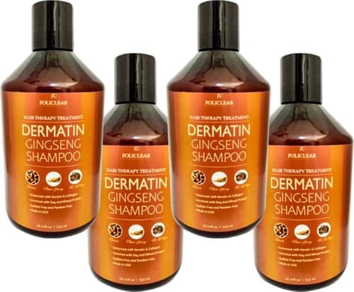 Policlear Dermatin Şampuan 500 ml x 4 Adet + Jel