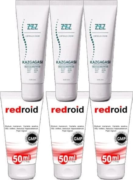 Kaz Gagası Kremi 3X100 ml +Redroid Krem 3X50 ml