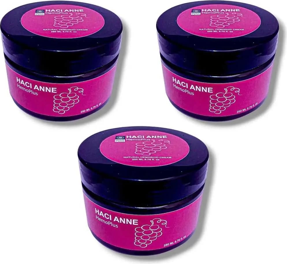 Hacı Anne Hemoplus Natural Kremi 250 ml x 3 Adet