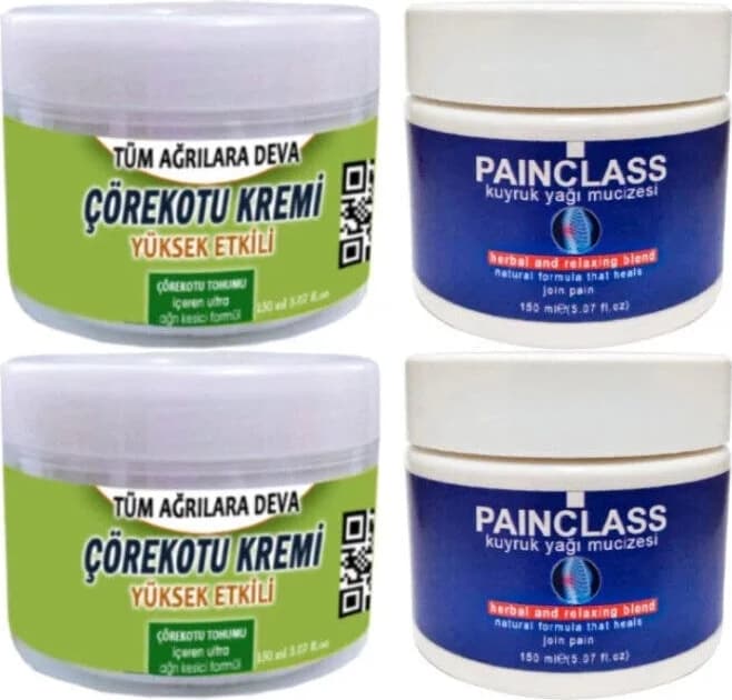 Çörek Otu Kremi 2X150 ml +Painclass Kuyruk Yağı Kremi 2X150 ml